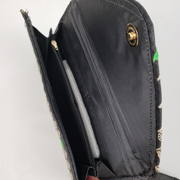 Wallet Embroidered floral multicolor 100% mexican art  Handmade/ cartera bordada - Picture 4 of 8